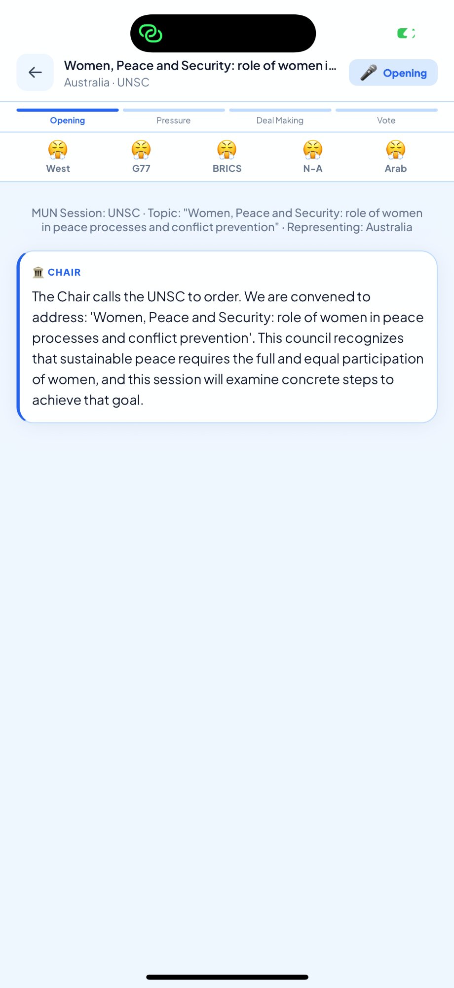 MUN Session